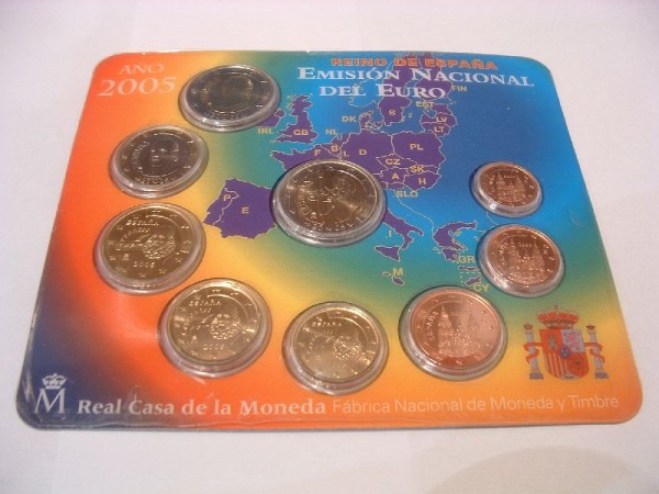 (afbeelding voor) BU set Spanje 2005